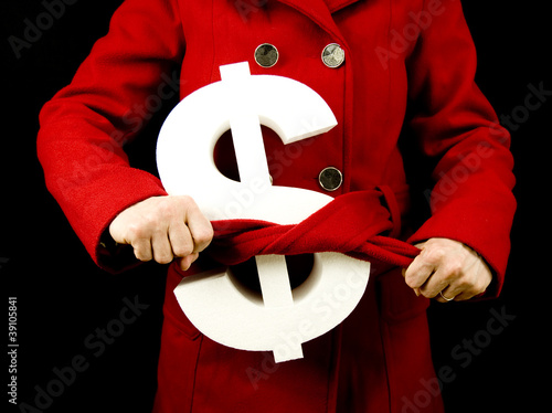 Slika na platnu tightening one's belt