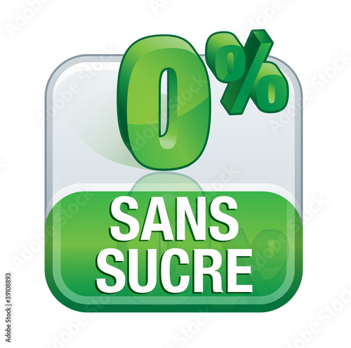 produit sans sucre, avec 0% de sucre photo