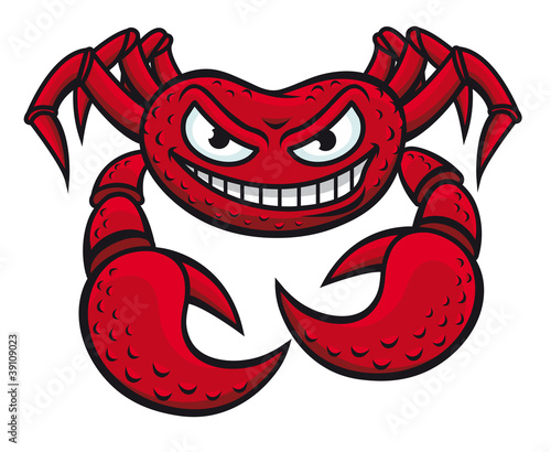 Angry crab mascot
