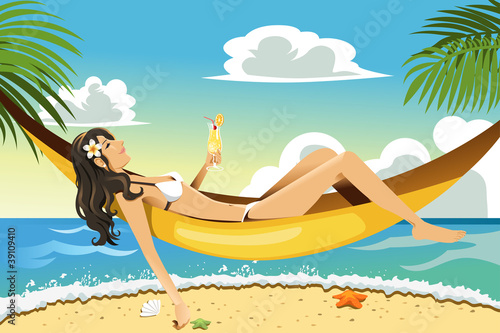 Beach woman