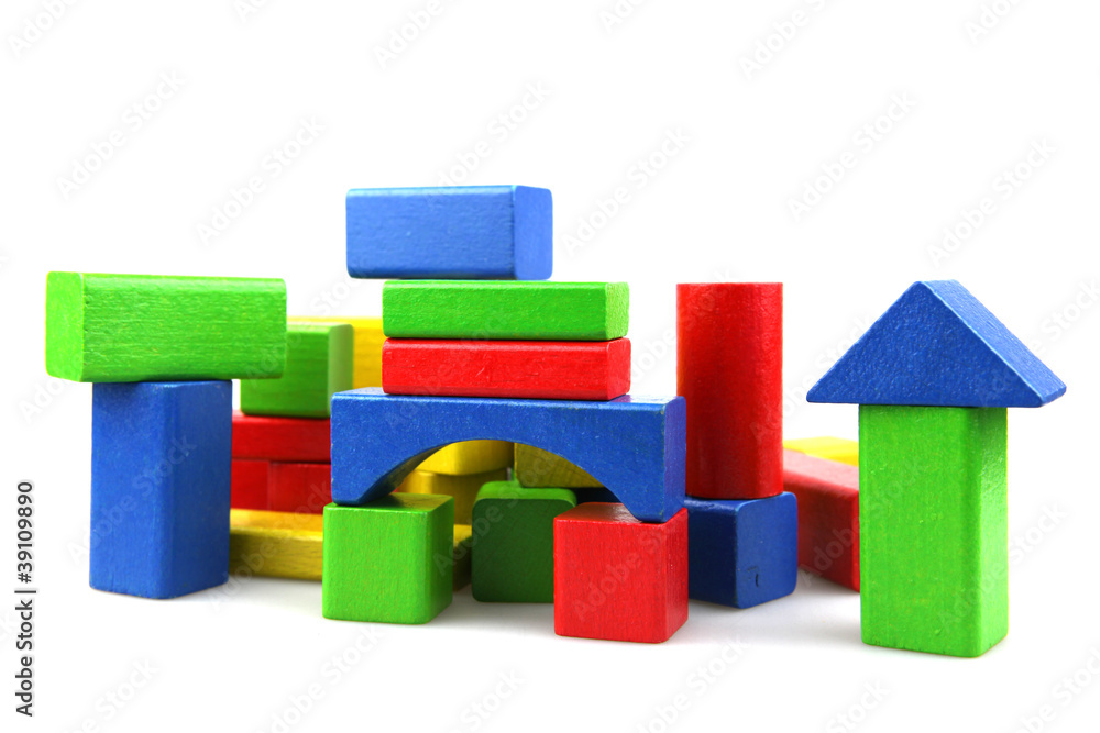 Wooden building blocks Wooden building blocks