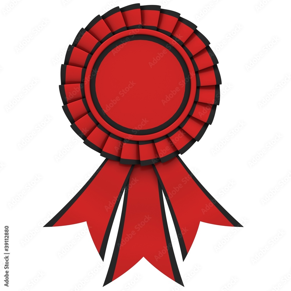 Red Ribbon award with a black border Red Ribbon award with a black border