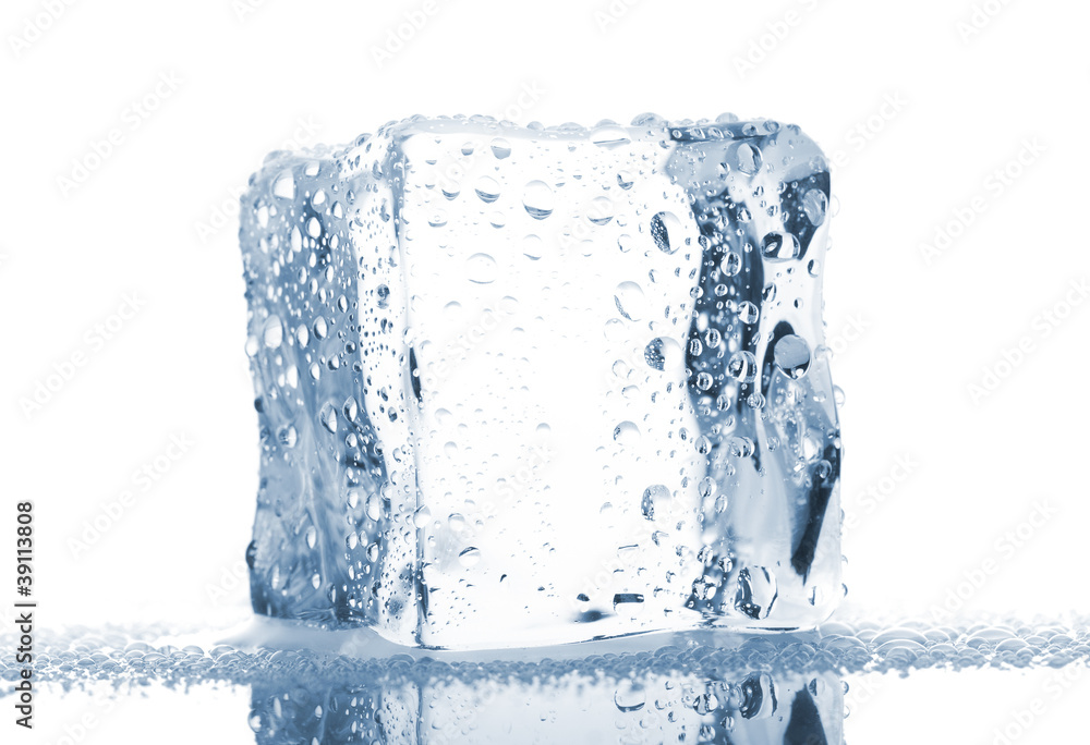 Single ice cube Single ice cube