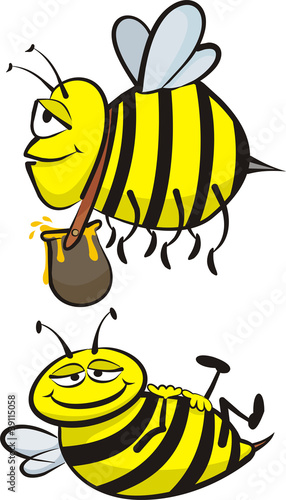 industrious and lazy bee