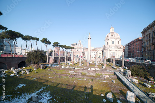Ruins in Rome, Italy.
