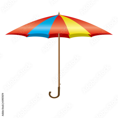 Design element - Colorful opening umbrella vector
