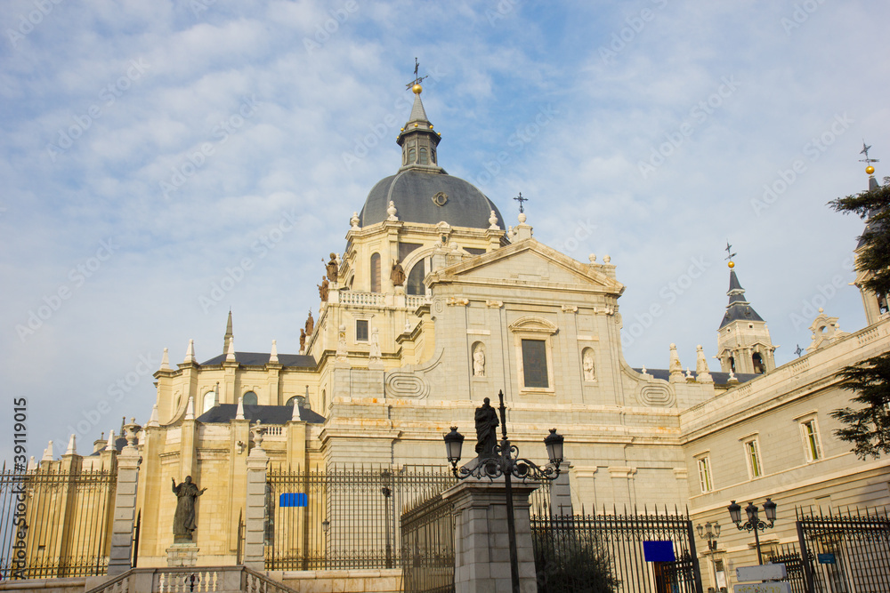 Cathedral church of Almudena in Madrid, Spain