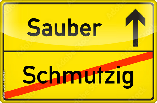 schmutzig > sauber