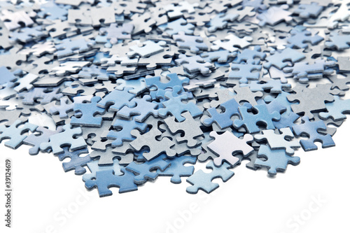 elements of blue jigsaw puzzle