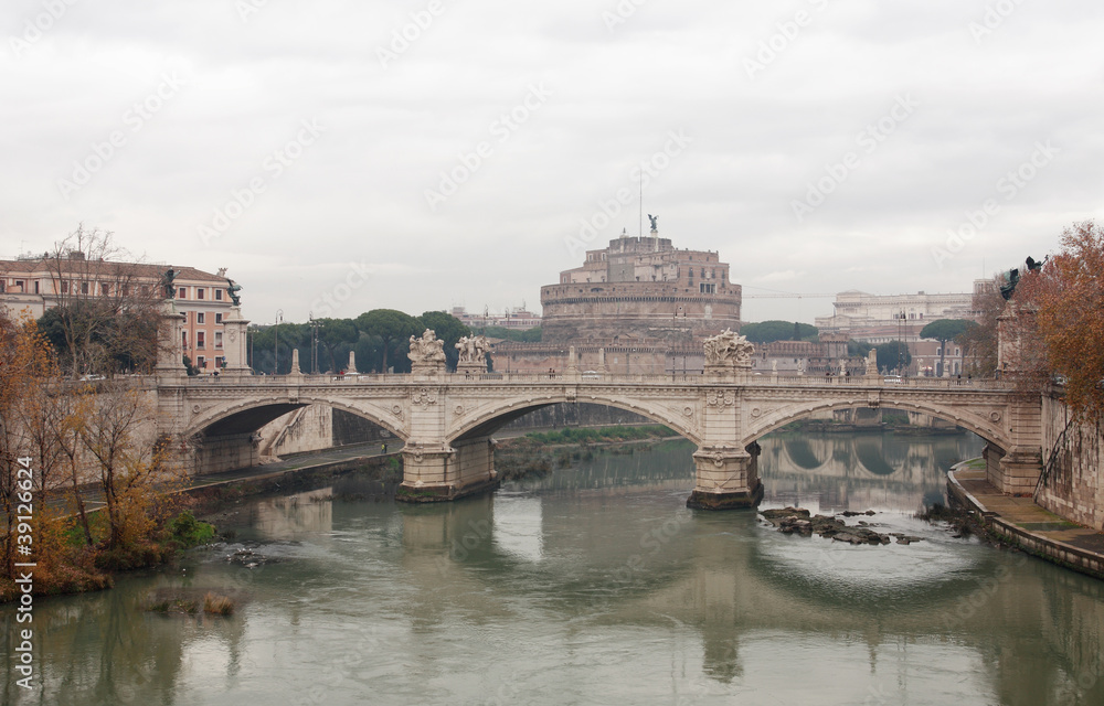 Tiber River In Rome