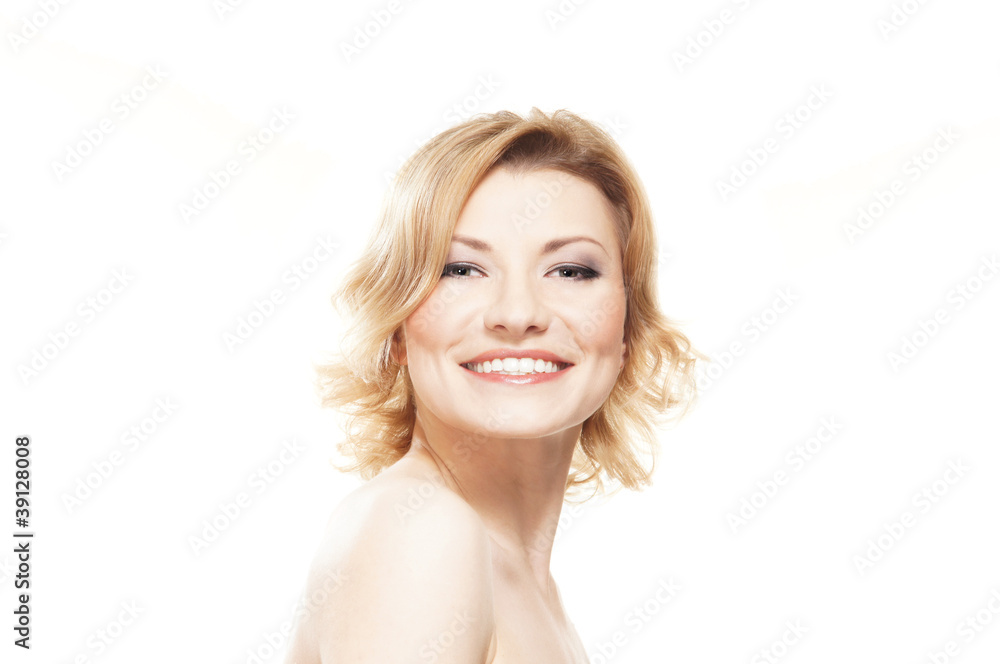 Portrait of a young and attractive blond woman Portrait of a young and attractive blond woman