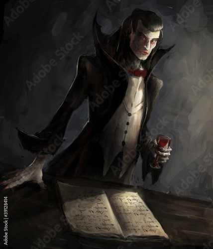 Принти на полотні vampire
