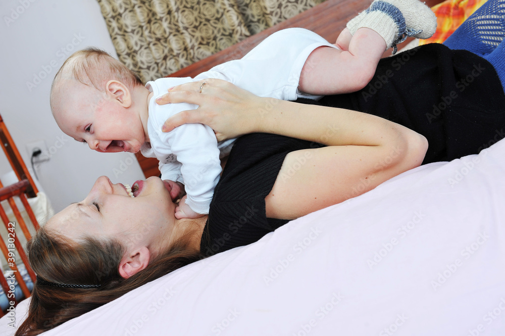 baby with mother baby with mother