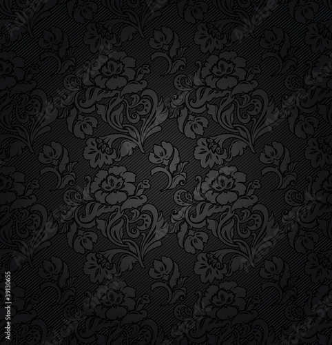 Corduroy background, ornamental flowers texture fabric