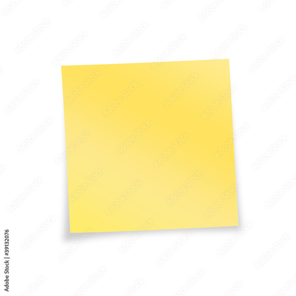 Notizzettel gelb leer Notizzettel gelb leer