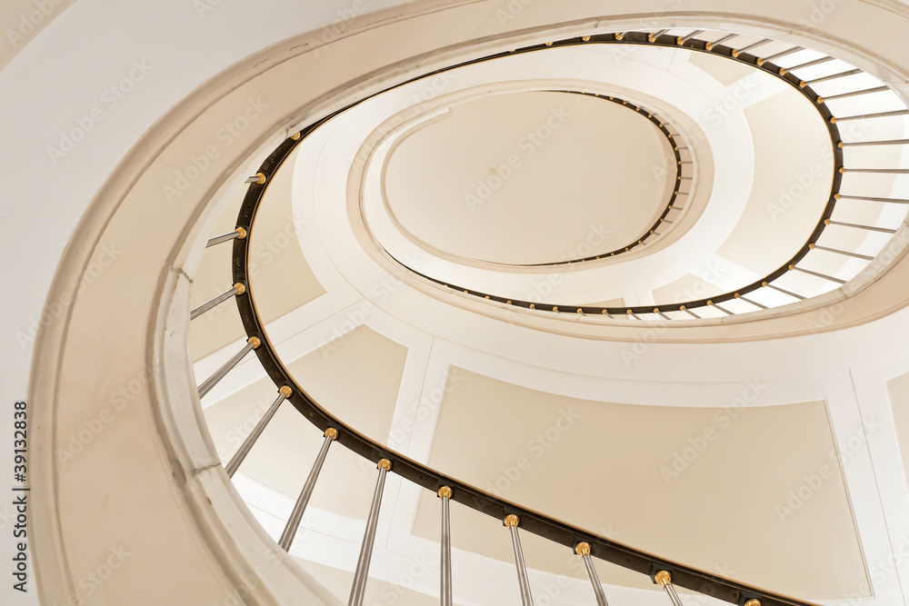 Fototapeta premium White stairs.