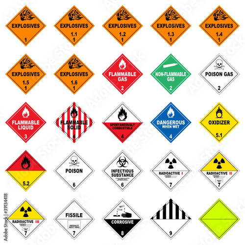 icon set dangerous good II