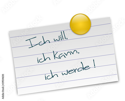 Notizzettel Motivation