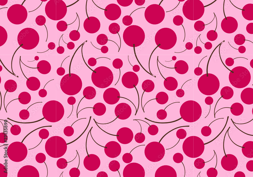 pattern with cherry. pattern with cherry.