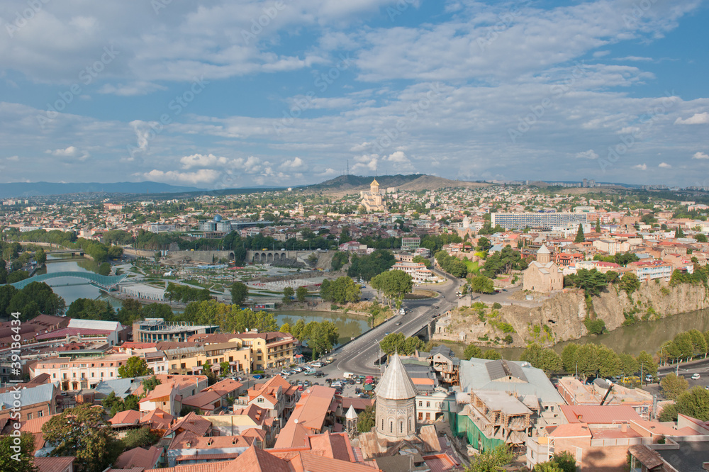 Tbilisi city panorama, Georgia