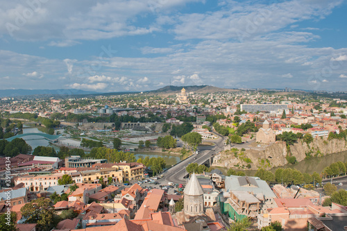 Tbilisi city panorama, Georgia