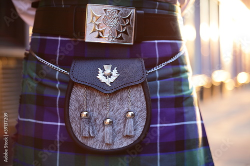 Tableau sur toile kilt and sporran