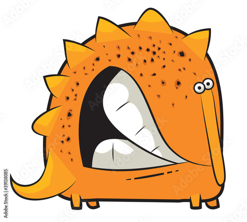 Toy dinosaur grinding teeth