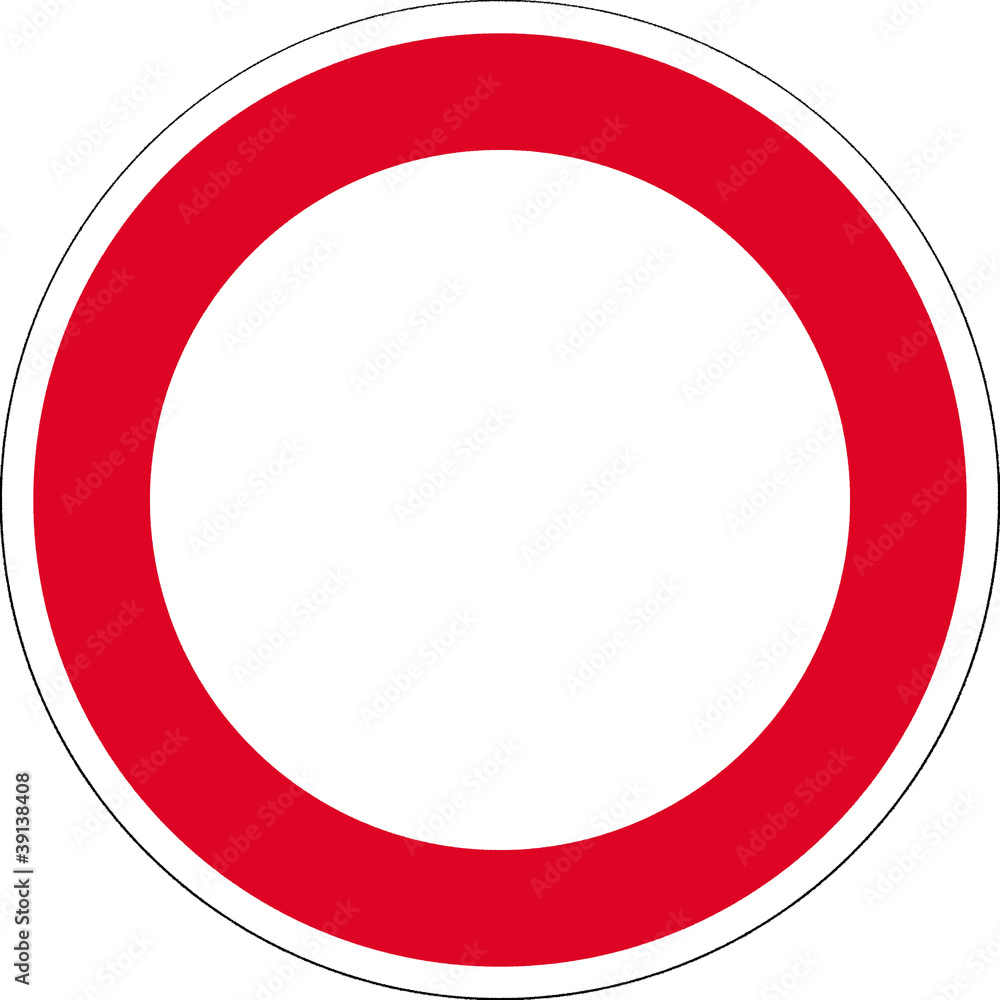 Schild - rund - leer Schild - rund - leer