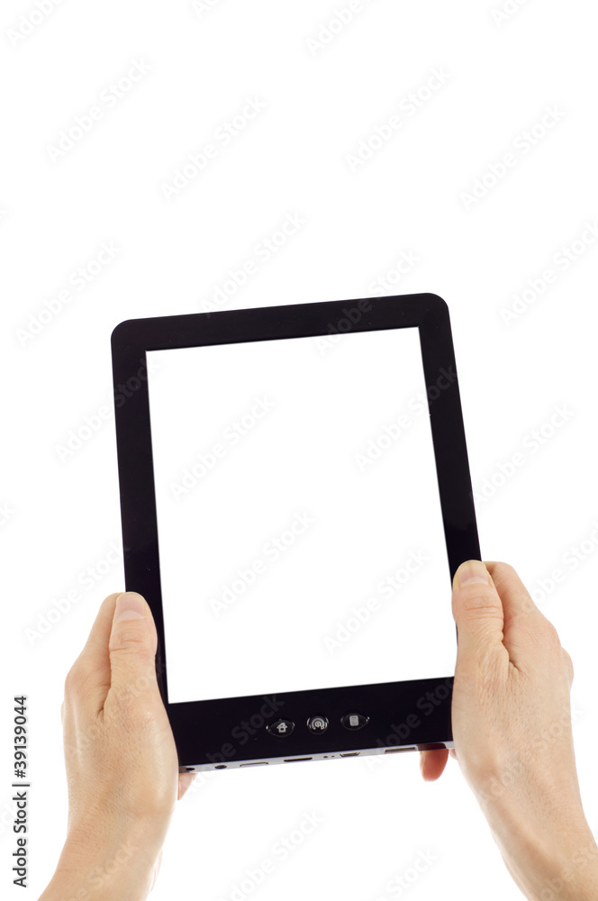Hands Holding Tablet