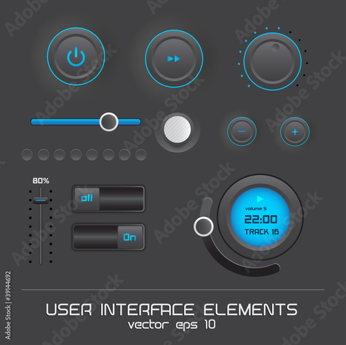 Web user interface design elements