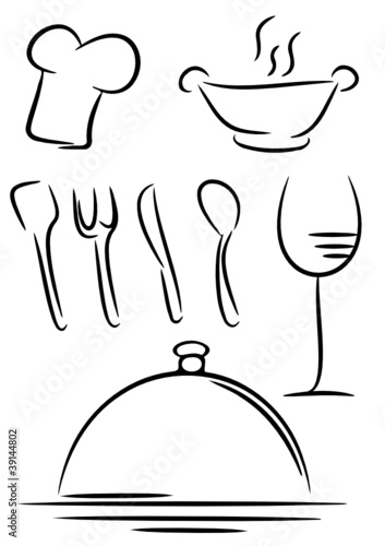 Gourmet Icon on white