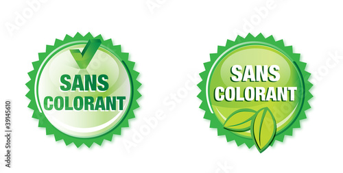 bouton : sans colorant chimique