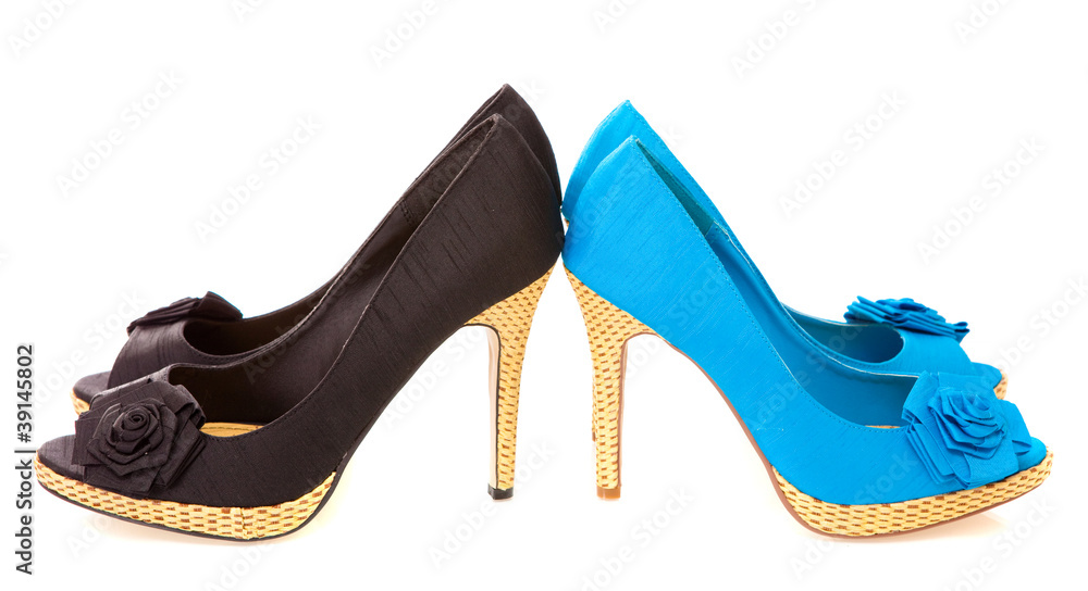 Naklejka premium Female shoes, isolated