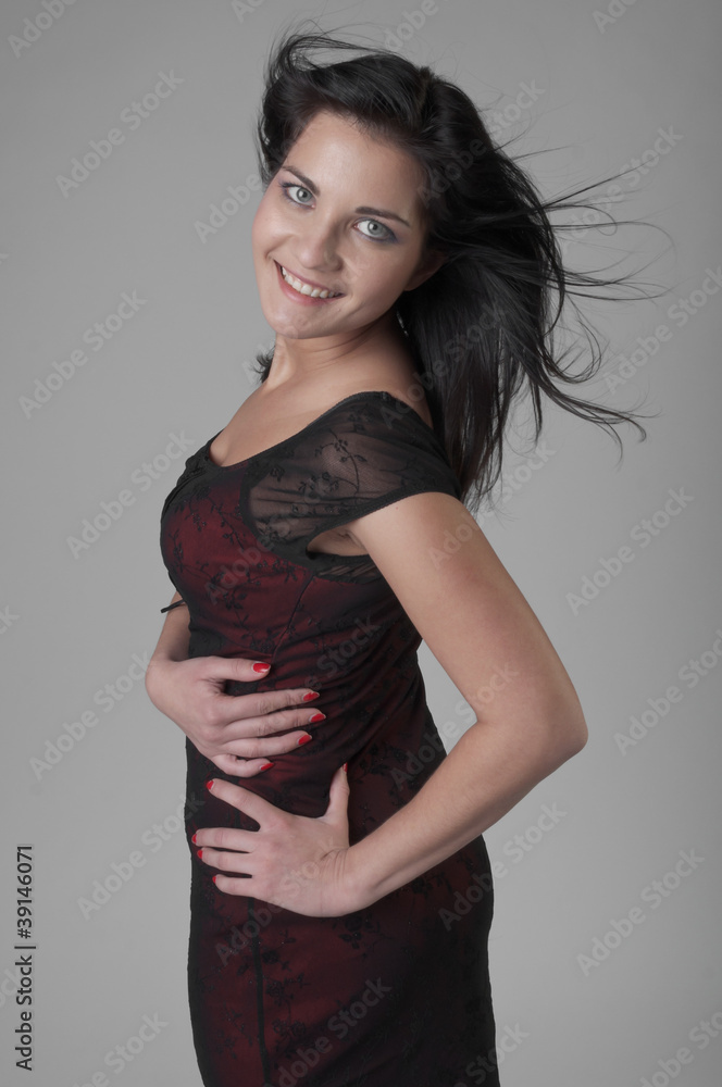 Fototapeta premium The girl in the dark
