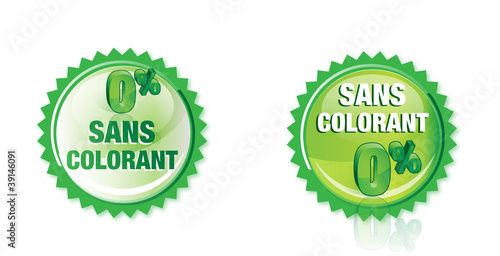 bouton : sans colorant chimique