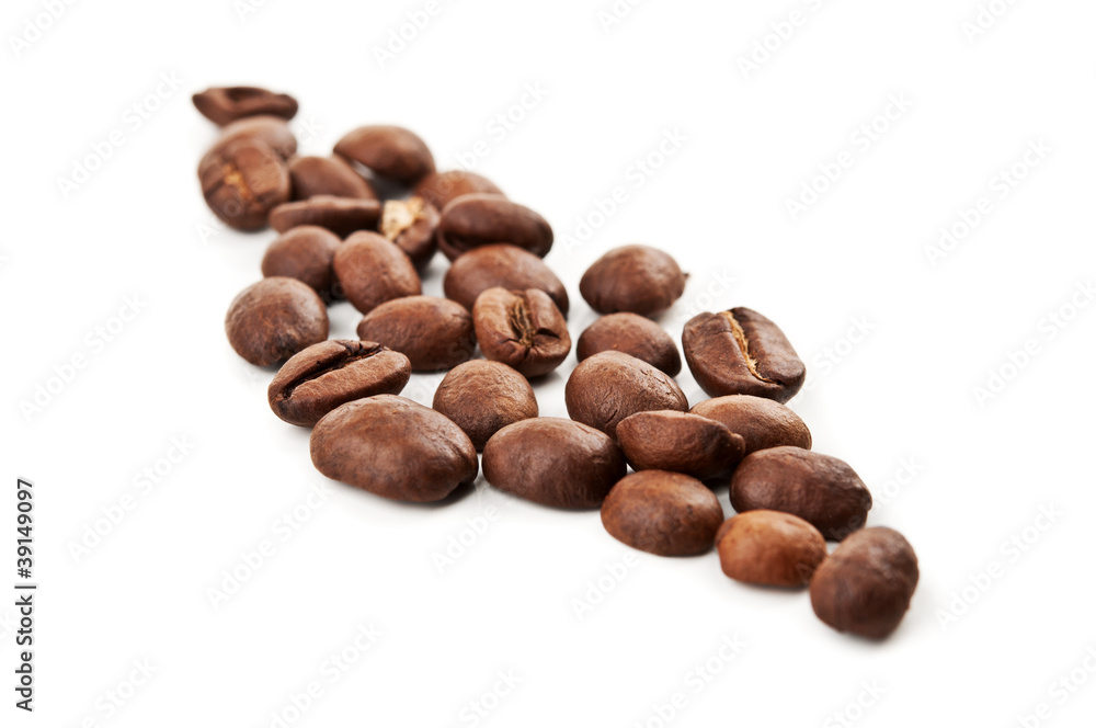 closeup of coffee beans closeup of coffee beans