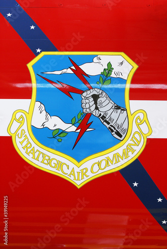 Strategic Air Command insignia on aircraft at Cape Canaveral Air