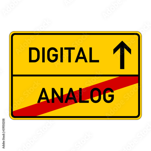 ortsschild analog digital I