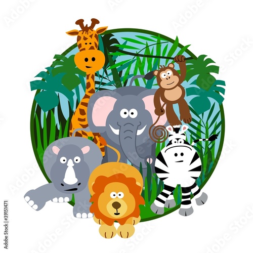 Cute Safari Cartoon