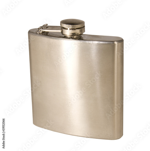 pocket flask isolated