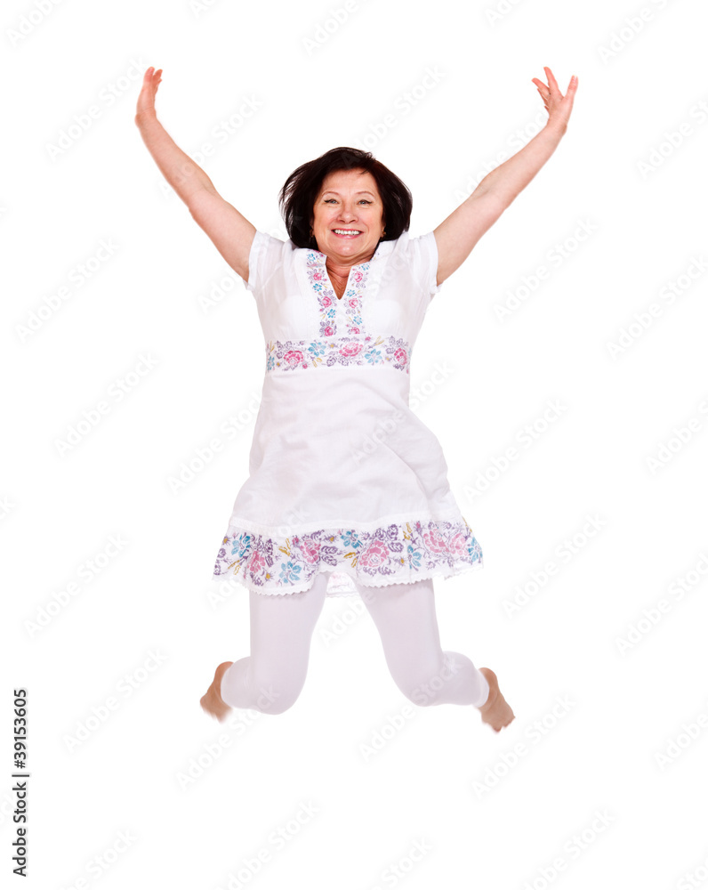 Woman jumping Woman jumping