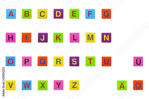 Kunterbunte ABC Holzwürfel