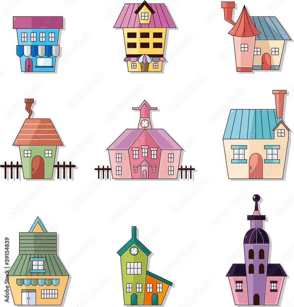 Fototapeta premium cartoon house icon