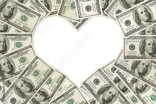 Fototapeta The love of money