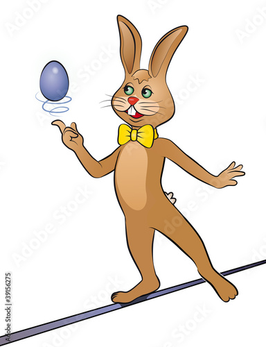 balancierender Osterhase