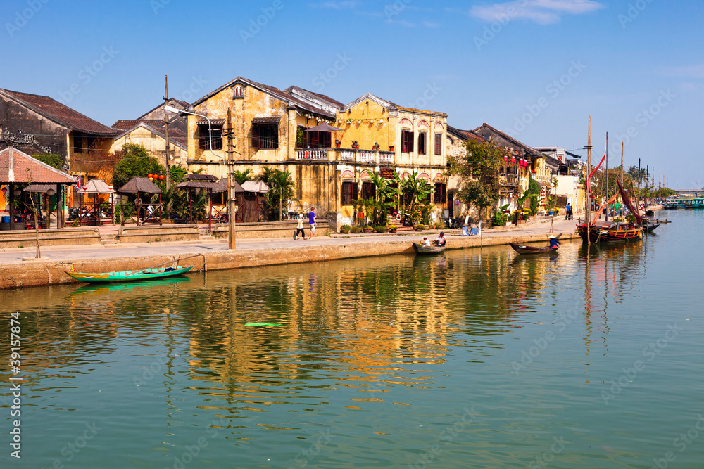 Panoramic view of Hoi An old town, Vietnam