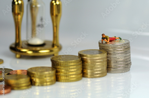 Canvastavla Geld in Ruhe wachsen lassen