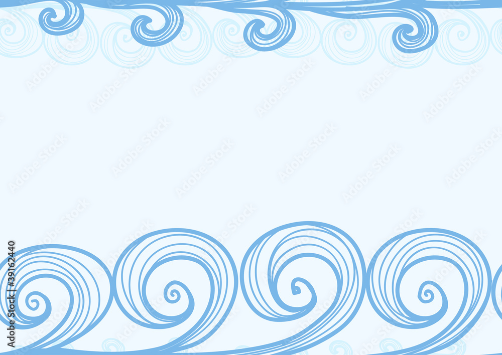 Seamless background of hand-drawn sea waves Seamless background of hand-drawn sea waves