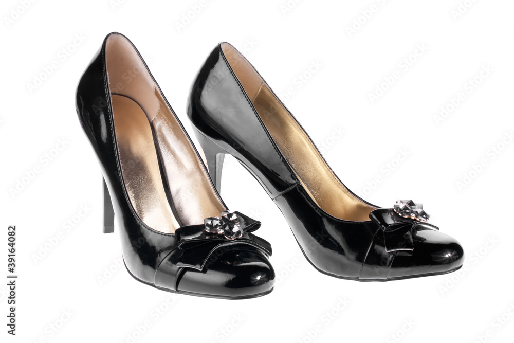 Women's black patent leather shoes Women's black patent leather shoes