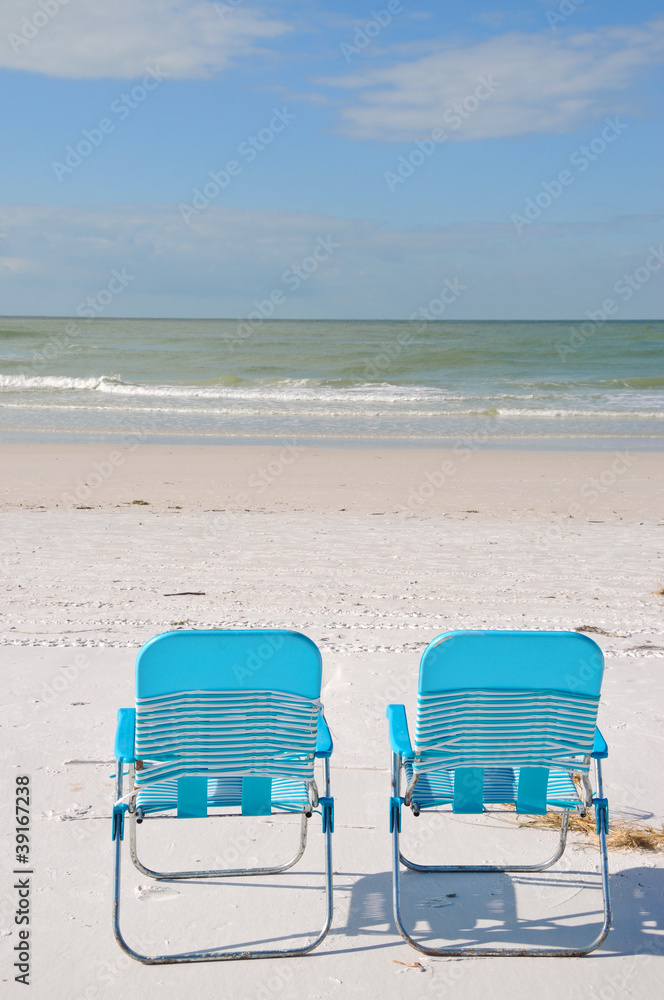 Lounge Chairs on the Beach Lounge Chairs on the Beach